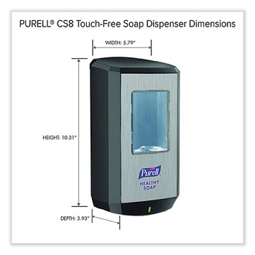 PURELL CS8 Soap Dispenser, 1,200 mL, 5.79 x 3.93 x 10.31, Graphite (783401)