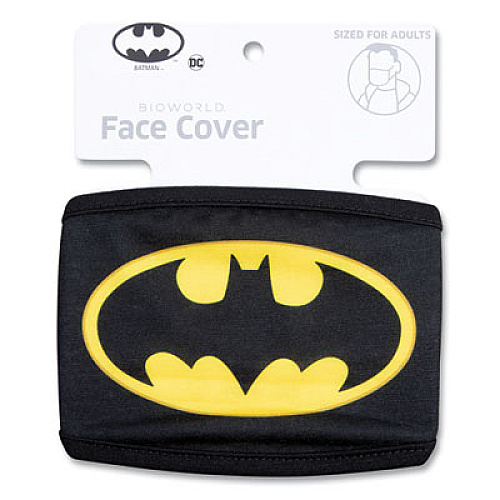 Bioworld Cloth Face Mask, Cotton/Polyester/Spandex, Adult, Batman Logo Print (9MZNBTM00SB0)