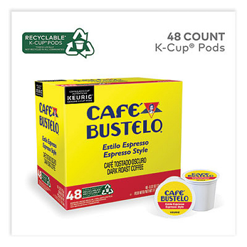 Caf Bustelo Espresso Style K-Cups, 48/Box (5000346117)