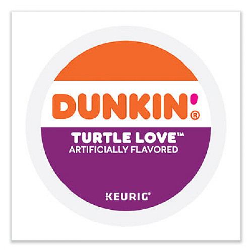 Dunkin' K-Cup Pods, Turtle Love Coffee, 22/Box (5000367615)