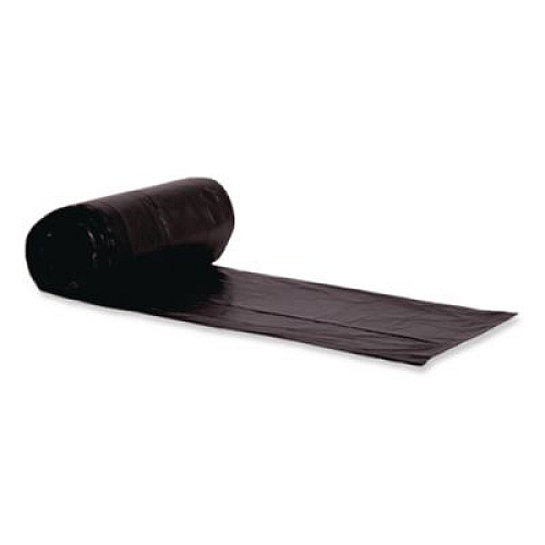 Linear Low Density Can Liners with AccuFit Sizing, 23 gal, 0.9 mil, 28" x 45", Black, 25 Bags/Roll, 8 Rolls/Carton (H5645TKR01)