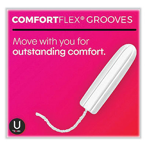 U by Kotex Click Compact Tampons, Regular Absorbency, 32/Pack (51583)