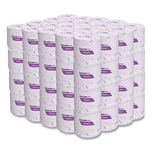 Cascades PRO Select Standard Bath Tissue, Septic Safe, 2-Ply, White, 500 Sheets/Roll,  80 Rolls/Carton (B211)