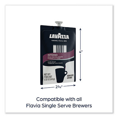 Lavazza FLAVIA Coffee Freshpacks, Intenso Dark Roast, 85/Carton (MDR00276)