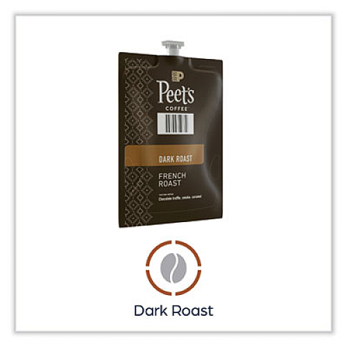 Peet's Coffee & Tea FLAVIA Ground Coffee Freshpacks, French Roast, 76/Carton (LPC00263)