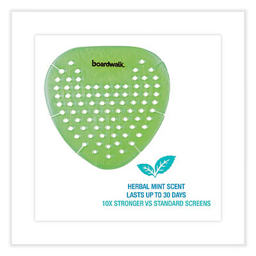 Boardwalk Gem Urinal Deodorizer Screen, Herbal Mint Scent, Green, 12/Box (GEMHMI)