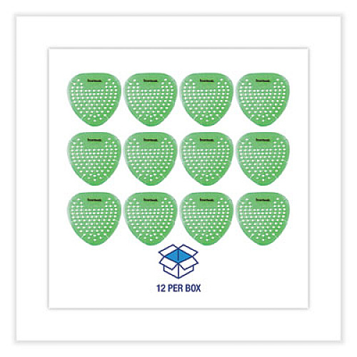 Boardwalk Gem Urinal Deodorizer Screen, Herbal Mint Scent, Green, 12/Box (GEMHMI)