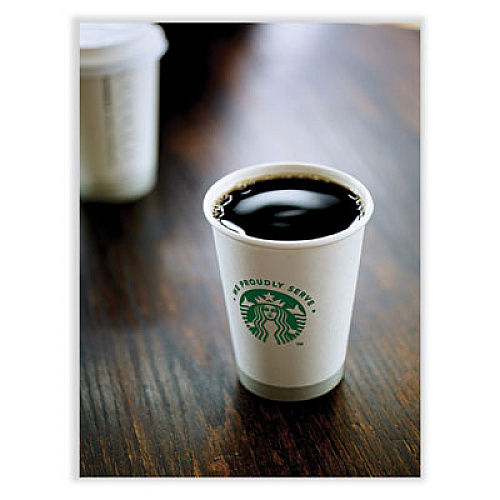 Starbucks Whole Bean Coffee, Decaffeinated, Pike Place, 1 lb, Bag, 6/Carton (12540222CT)