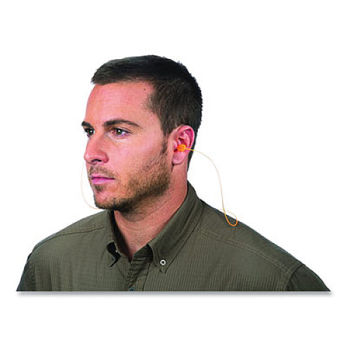 Howard Leight by Honeywell TrustFit Pod Corded Reusable Foam Earplugs, One Size Fits Most, 28 dB NRR, Orange, 1,000/Carton (TRSTFITPOD30)