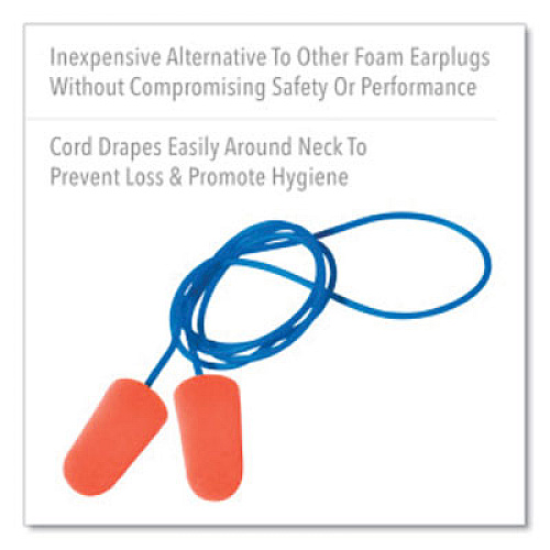 Howard Leight by Honeywell X-TREME Corded Disposable Earplugs, Corded, One Size Fits Most, 32 dB, Orange, 1,000/Carton (XTR30)