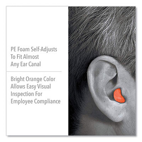 Howard Leight by Honeywell X-TREME Uncorded Disposable Earplugs, Uncorded, One Size Fits Most, 32 dB, Orange, 2,000/Carton (XTR1)