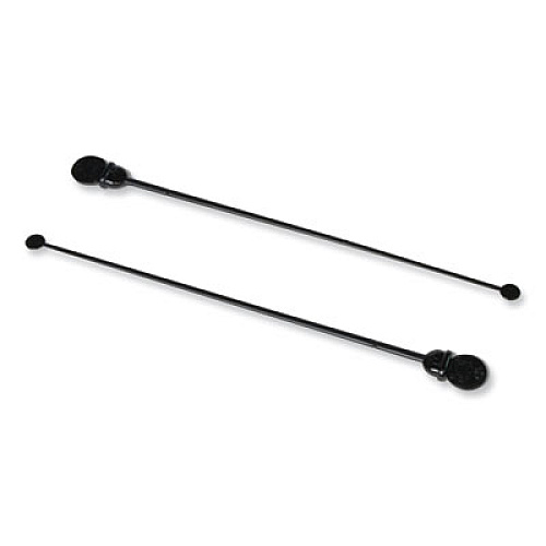 AmerCareRoyal Beverage Plugs, Black, 200/Box, 10 Boxes/Carton (STRNPLUGBK)