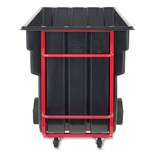 Rubbermaid Commercial 2.5 cu yd BRUTE Rotomolded Tilt Truck, 2,300 lb Capacity, Black (1046BLA)