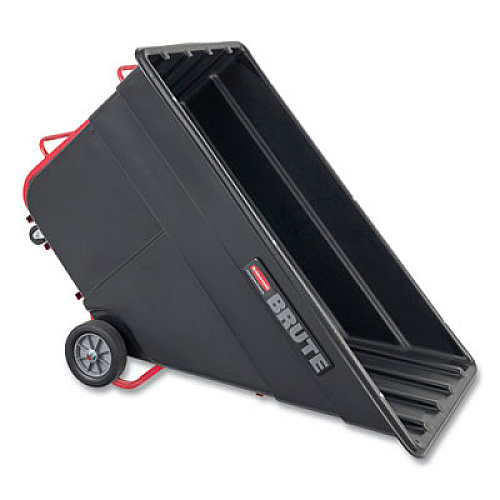 Rubbermaid Commercial 2.5 cu yd BRUTE Rotomolded Tilt Truck, 2,300 lb Capacity, Black (1046BLA)