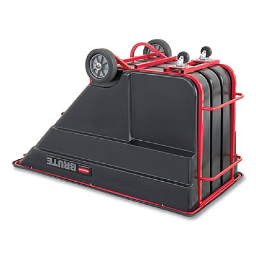 Rubbermaid Commercial 2.5 cu yd BRUTE Rotomolded Tilt Truck, 2,300 lb Capacity, Black (1046BLA)