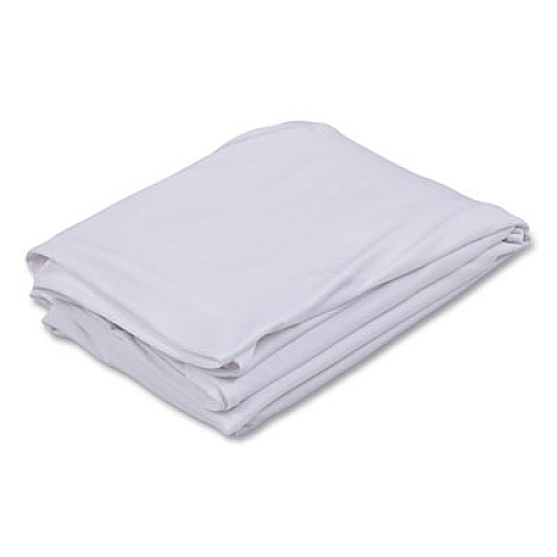 Iceberg iGear Fabric Table Cover, Polyester/Spandex, 30" x 72", White (16523)
