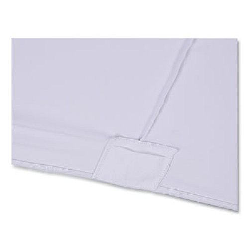 Iceberg iGear Fabric Table Cover, Polyester/Spandex, 30" x 72", White (16523)