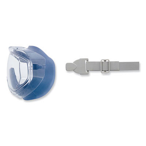 Honeywell Uvex Flex Seal OTG Goggles, Clear HydroShield Anti-Fog/Anti-Scratch Lens, Clear/Navy/Gray Frame (S3400HS)