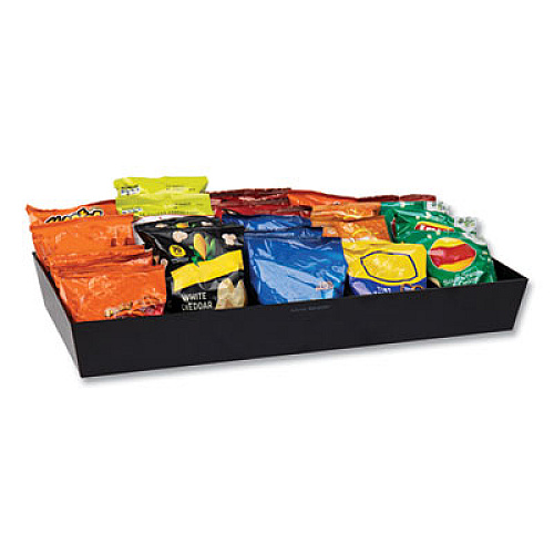 Mind Reader Anchor Collection 5-Compartment Snack Organizer, 12 x 24 x 3.25, Black (SNACKORGTBLK)