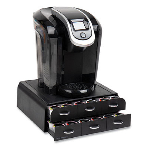 Mind Reader 2-Tier 6-Drawer Single Serve Coffee Pod Drawer, 14 x 12.25 x 4.75, Black (TRY6PCBLK)