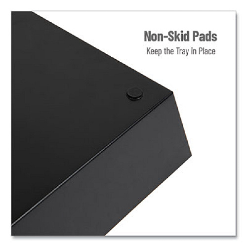 Mind Reader Anchor Collection 5-Compartment Snack Organizer, 12 x 24 x 3.25, Black (SNACKORGTBLK)