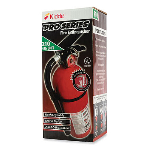 Kidde Pro 210 Fire Extinguisher, 2-A:10-B:C (21033044)