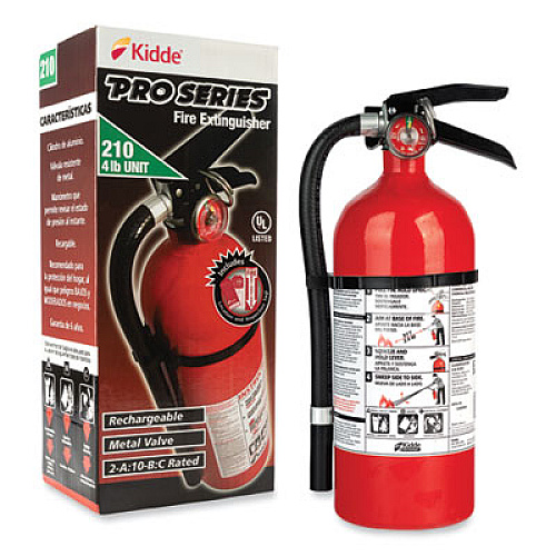Kidde Pro 210 Fire Extinguisher, 2-A:10-B:C (21033044)