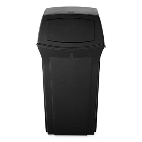 Rubbermaid Commercial Ranger Fire-Safe Container, 45 gal, Structural Foam, Black (917188BLA)