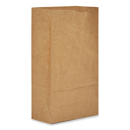 Ross & Wallace Paper Products Grocery Paper Bags, 6# Size, 35# Basis Weight, 5.88" x 3.63" x 11", Kraft, 500/Bundle (GK6500)