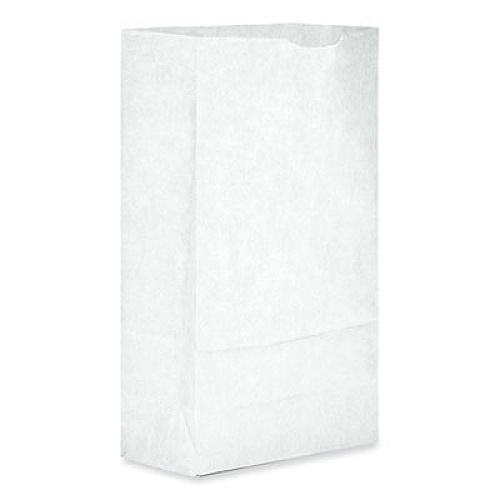 Ross & Wallace Paper Products Grocery Paper Bags, 6# Size, 35# Basis Weight, 5.88" x 3.63" x 11", White, 500/Bundle (GW6500)