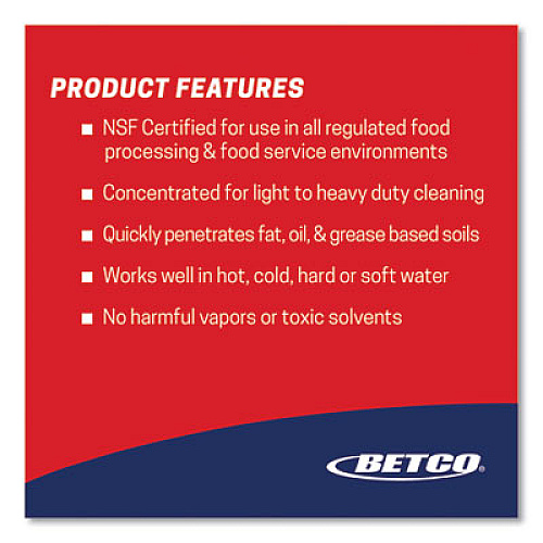 Betco Liquid Chisel Max Non-Butyl Degreaser, Characteristic Scent, 208 L Drum (1455500)
