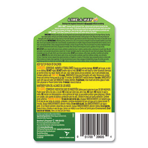 LIME-A-WAY Lime, Calcium and Rust Remover, 28 oz Bottle, 6/Carton (87000CT)