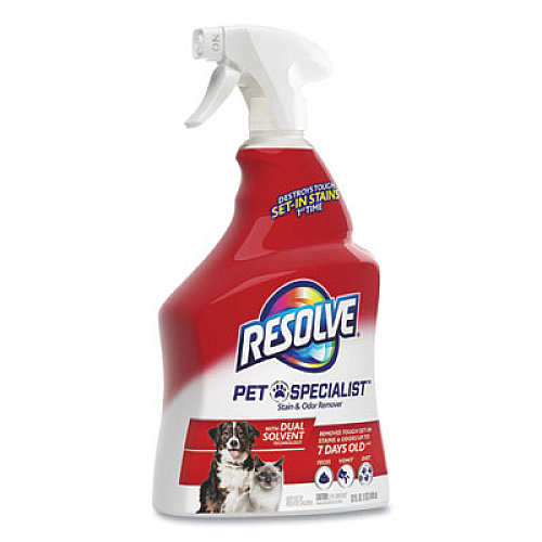 RESOLVE Pet Specialist Stain and Odor Remover, Citrus, 32 oz Trigger Spray Bottle, 12/Carton (99850CT)