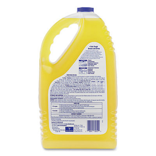 LYSOL Brand Clean and Fresh Multi-Surface Disinfectant Cleaner, Sparkling Lemon and Sunflower Essence, 144 oz Bottle, 4/Carton (77617)