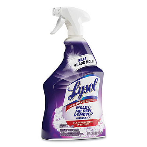 LYSOL Brand Mold and Mildew Remover with Bleach, 32 oz Spray Bottle, 12/Carton (78915)