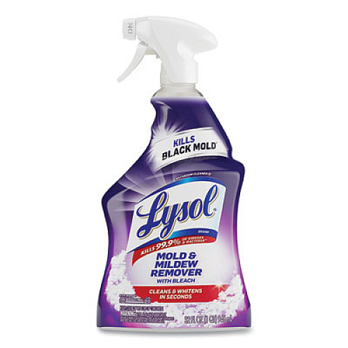 LYSOL Brand Mold and Mildew Remover with Bleach, 32 oz Spray Bottle, 12/Carton (78915)