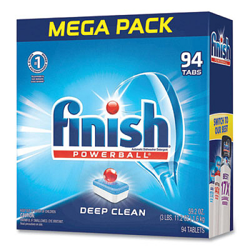FINISH Powerball Dishwasher Tabs, Fresh Scent, 94/Box (97330)