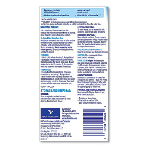 LYSOL Brand Toilet Bowl Cleaner with Hydrogen Peroxide, Ocean Fresh Scent, 24 oz (98011EA)