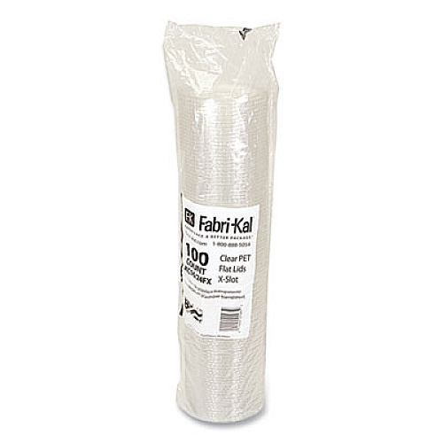 Fabri-Kal Greenware Cold Drink Lids, X-Slot, Fits 16 oz to 24 oz Cold Cups, Plastic, Clear, 1,000/Carton (LKC1624FX)