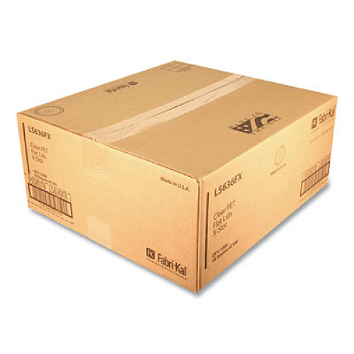 Fabri-Kal Greenware Cold Drink Lids, X-Slot, Fits 12 oz to 20 oz Cold Cup, Plastic, Clear, 1,000/Carton (LS636FX)
