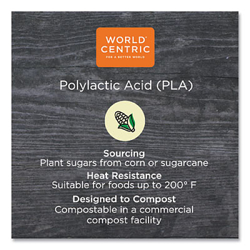 World Centric PLA Clear Cold Cups, 1oz, Plastic, Clear, 3,000/Carton (CPCS1S)