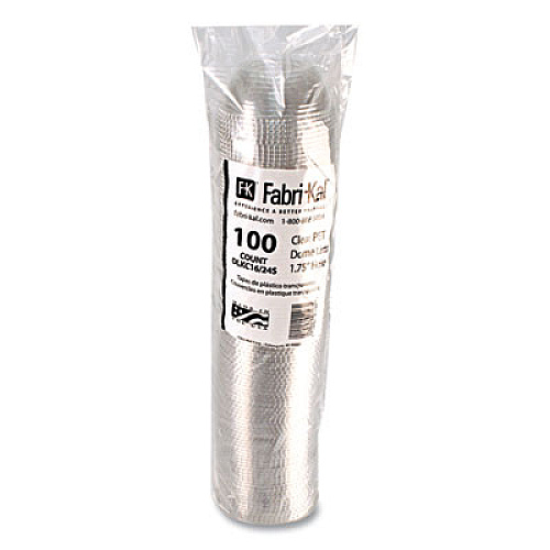 Fabri-Kal Greenware Cold Drink Lids, Dome, Fits 16 oz to 24 oz Cold Cups, Plastic, Clear, 1,000/Carton (DLKC1624S)