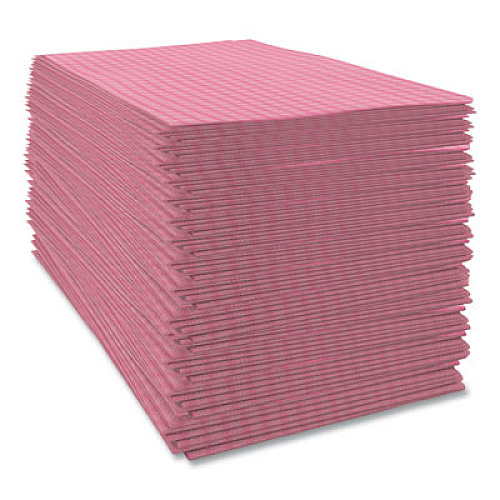 Cascades PRO Tuff-Job Foodservice Towels, 12 x 24, Pink/White, 200/Carton (W900)