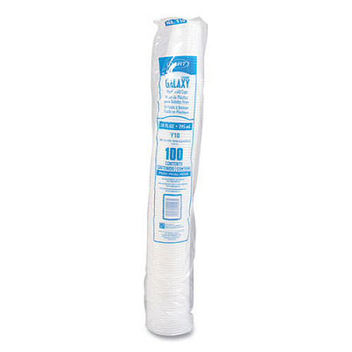 Dart Galaxy Translucent Cups, 10 oz, Plastic, 100/Pack (Y10PK)