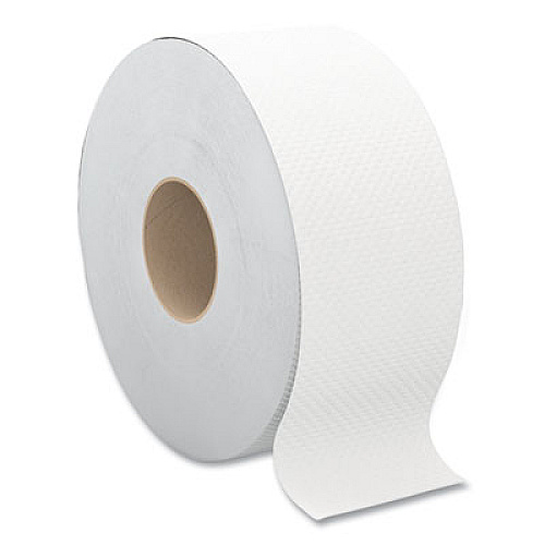 GEN JRT Jumbo Bath Tissue, Septic Safe, 2-Ply, 3.5" x 750 ft, White, 12 Rolls/Carton (JRT2PLY)