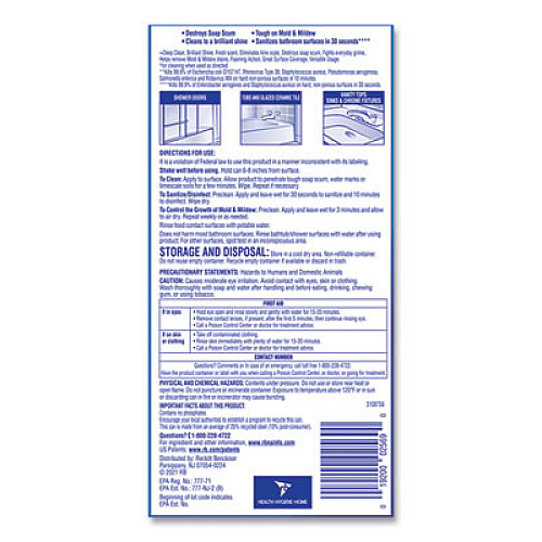 LYSOL Brand Power Foam Bathroom Cleaner, 24 oz Aerosol Spray (02569)