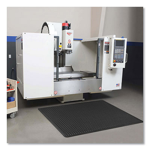 Apache Mills Bubble Flex Anti-Fatigue Mat, Rectangular, Black Crush-Resistant Non-Slip Surface, 36" x 48" (052023)