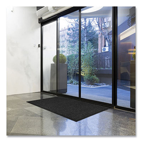 Apache Mills Absorba Select Entry Mat, Rectangular, Pepper/Black Crush-Resistant Needle-Punched Surface, 48" x 72" (022023)