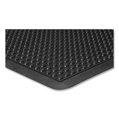 Apache Mills Bubble Flex Anti-Fatigue Mat, Rectangular, Black Crush-Resistant Non-Slip Surface, 36" x 48" (052023)