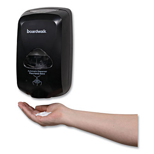 Boardwalk Touch-Free Foam Soap Dispenser, 1,200 mL, 6 x 4.05 x 10.58, Black (42200)